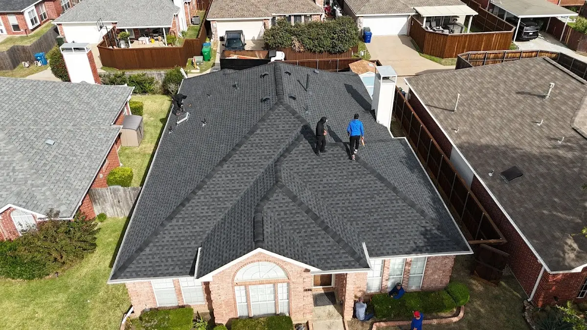 Slate & Tile Roof Repair work in progress on a St. Francis property